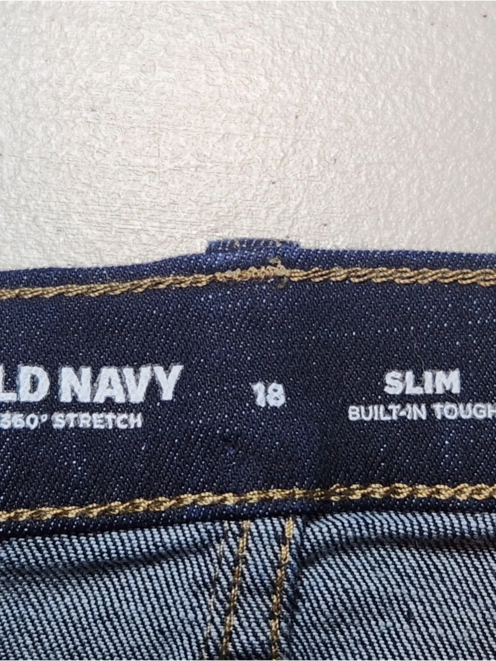 NWT Old Navy Boys Dark Indigo Slim Straight-Leg Jeans 360 Stretch Classic Casual
